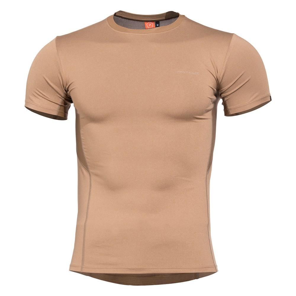 T - shirt thermorégulateur été APOLLO TAC - FRESH Pentagon - Coyote - Welkit.com