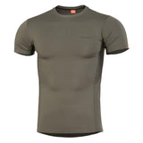 T - shirt thermorégulateur été APOLLO TAC - FRESH Pentagon - Vert olive - Welkit.com