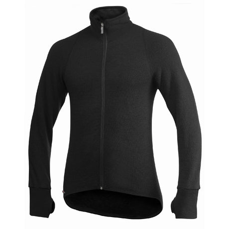 T - shirt thermorégulateur hiver FULL ZIP 600 Woolpower - Noir - Welkit.com