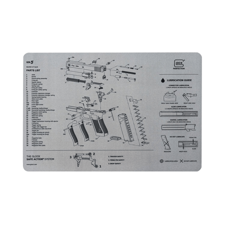 Tapis de démontage BENCH MAT GEN5 Glock - Gris - Welkit.com