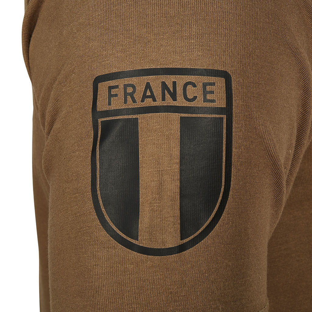 T-shirt Ares French Army 100% coton col rond manches courtes marquage d'armée