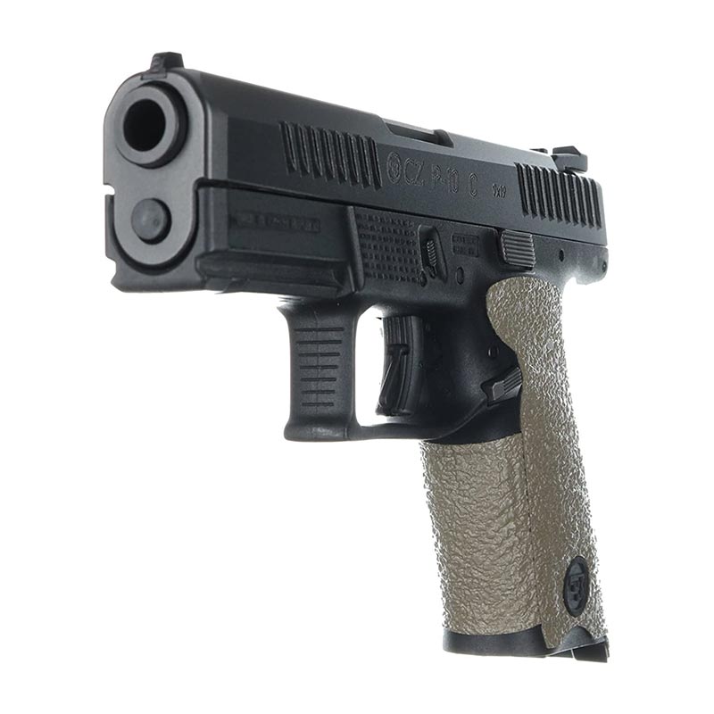 Revêtement de poignée Talon Grip en caoutchouc pour CZ P10 Compact 9 mm dos petit
