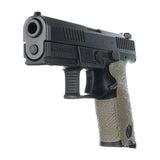 Revêtement de poignée Talon Grip en caoutchouc pour CZ P10 Compact 9 mm dos large
