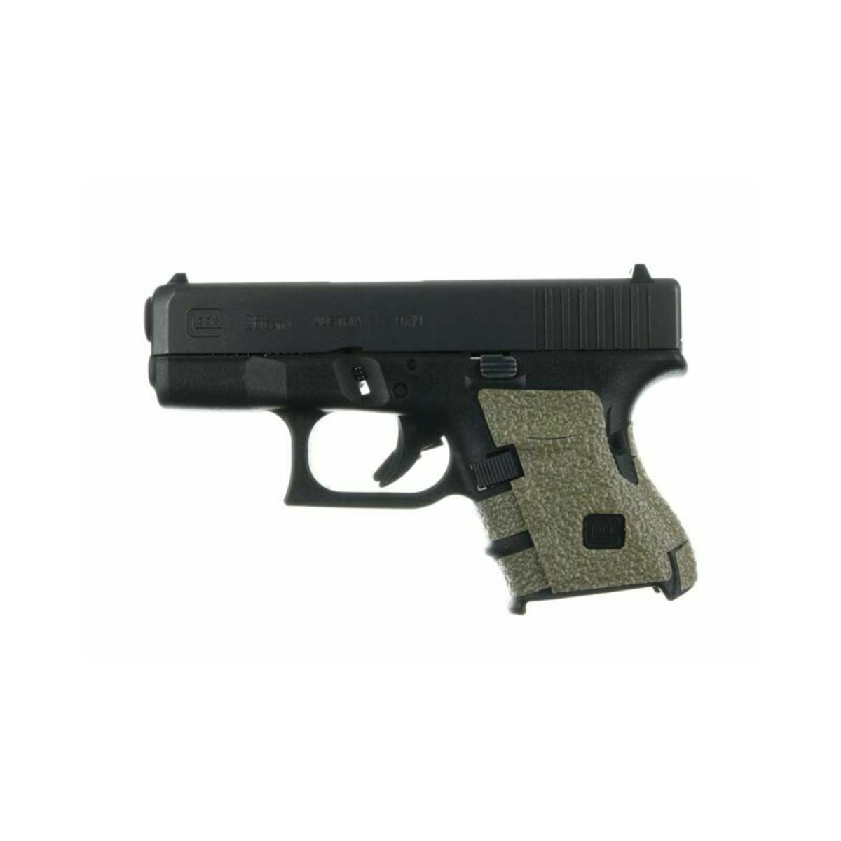 Revêtement de poignée Talon Grip TG.117M caoutchouc Glock 26 27 28 33 39 dos moyen