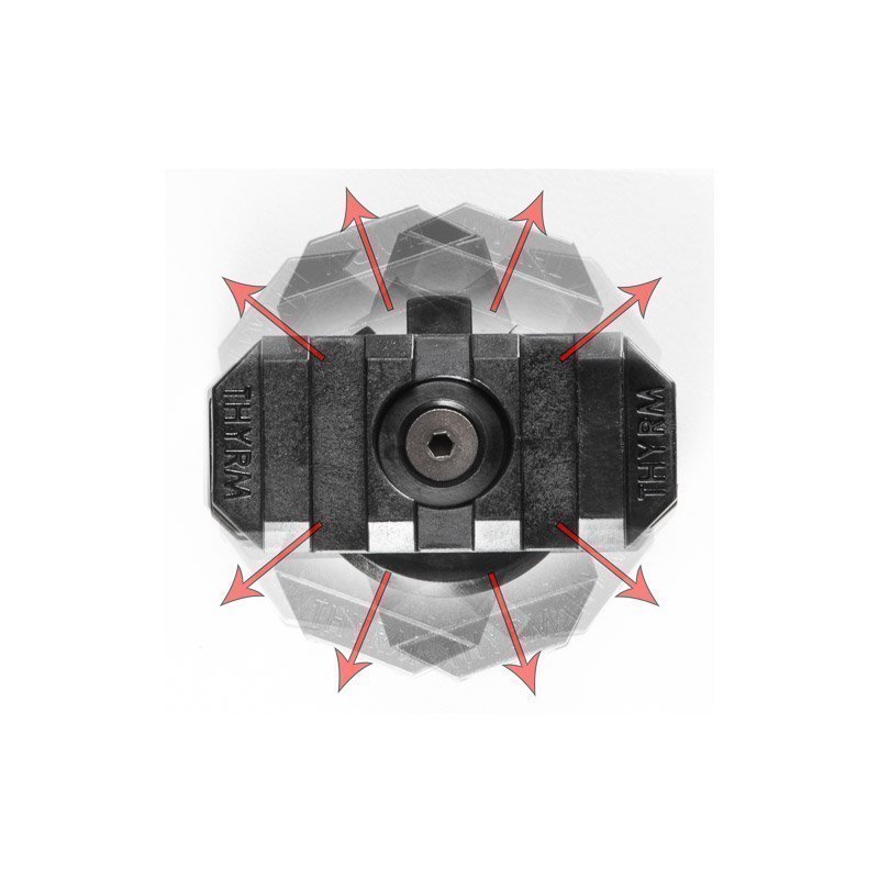 Support de lampe pour casque Thyrm VariArc à rail Picatinny 1913 rotation sur 360 degrés