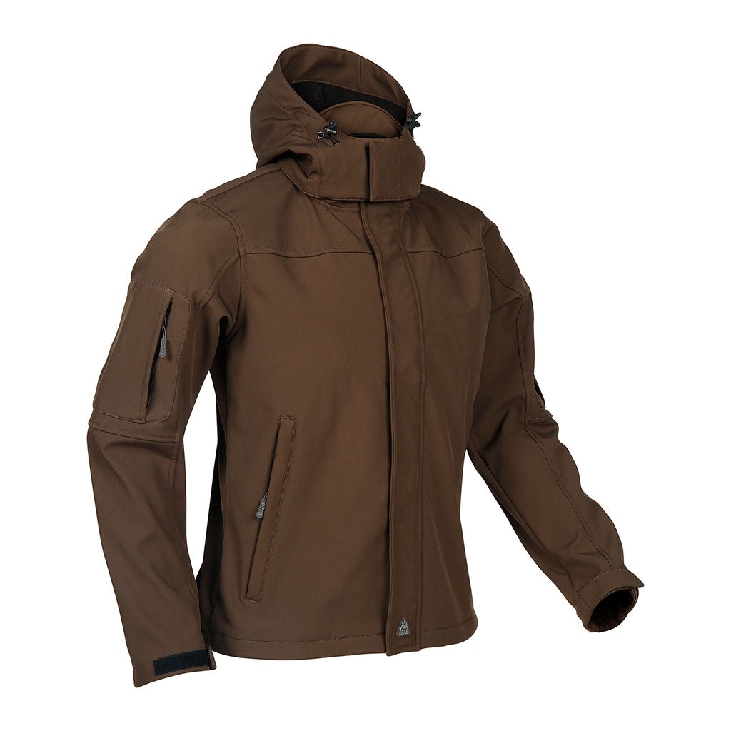 Veste softshell Ares Baroud Trex doublure polaire micro-aérée capuche amovible