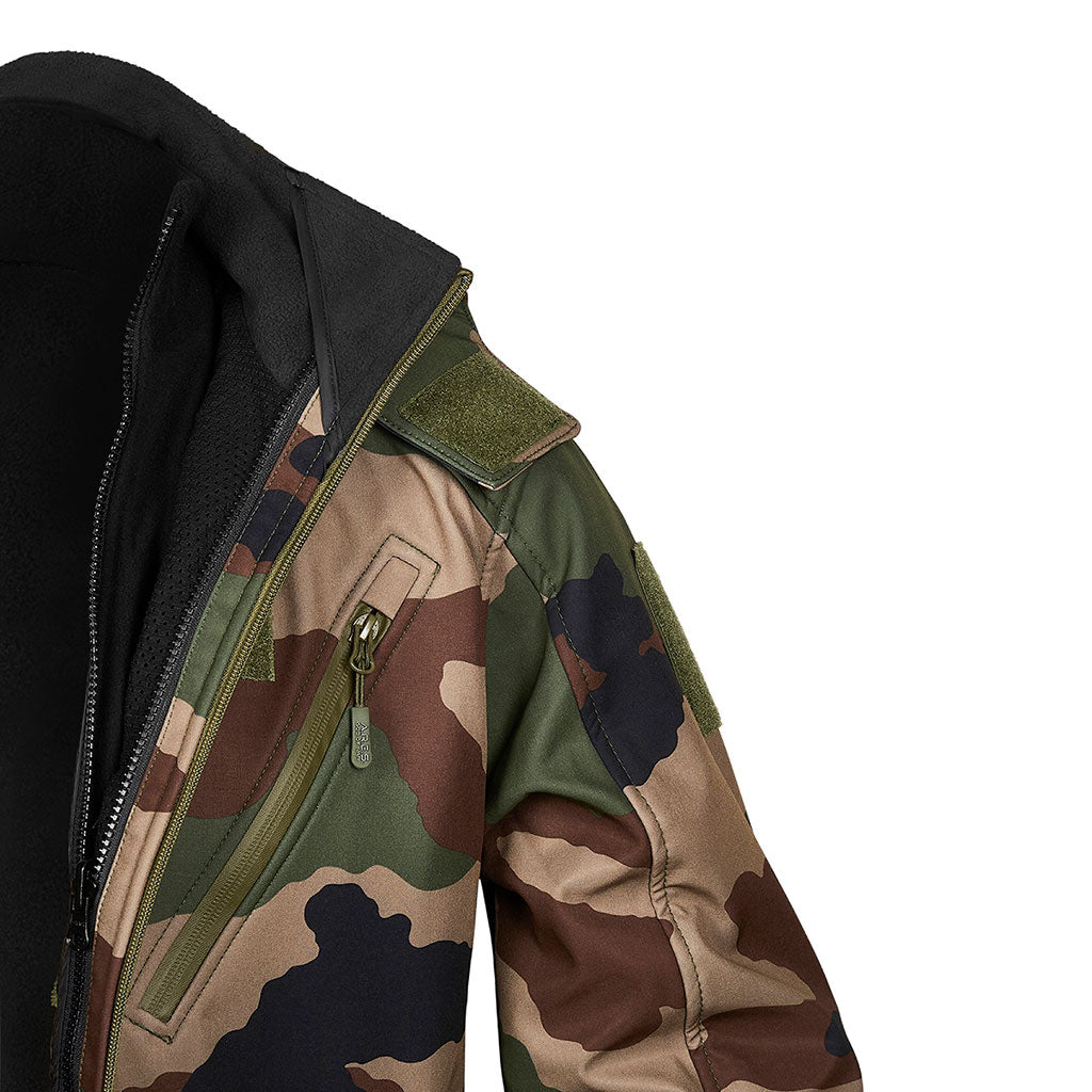 Veste softshell Ares Elite 3 en 1 à doublure polaire et capuche amovibles