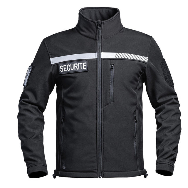 Veste softshell SÉCU - ONE HV - TAPE SÉCURITÉ A10 Equipment - Noir - Welkit.com