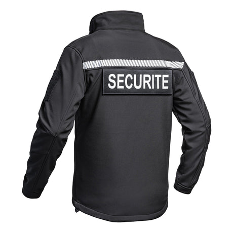 Veste softshell SÉCU - ONE HV - TAPE SÉCURITÉ A10 Equipment - Noir - Welkit.com