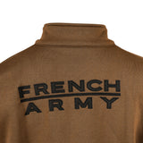 Sweat à glissière Ares French Army polycoton 350 g/m² brodé dos et drapeau manche
