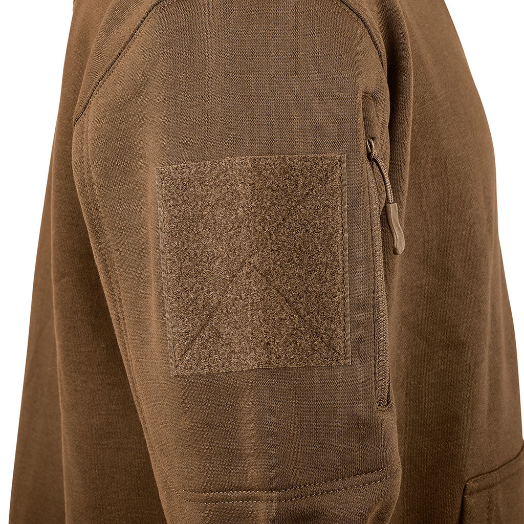 Sweat à glissière Ares French Army polycoton 350 g/m² brodé dos et drapeau manche