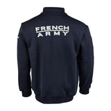 Sweat à glissière Ares French Army polycoton 350 g/m² brodé dos et drapeau manche