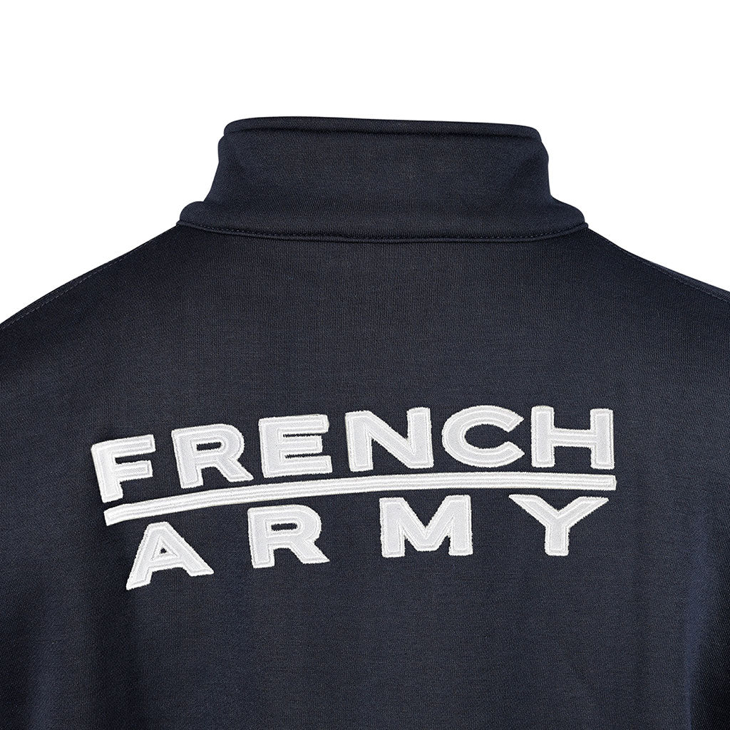 Sweat à glissière Ares French Army polycoton 350 g/m² brodé dos et drapeau manche