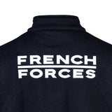 Sweat à glissière Ares French Forces polycoton 350 g/m² broderie dorsale et drapeau