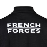 Sweat à glissière Ares French Forces polycoton 350 g/m² broderie dorsale et drapeau