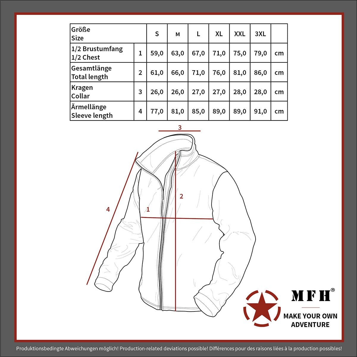 Veste thermique britannique MFH - Noir - Welkit.com