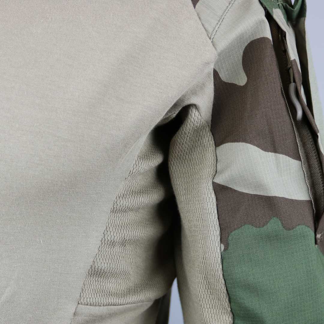 Chemise de combat UBAS Vigilant manches miniripstop polycoton 50/50 et coudes renforcés