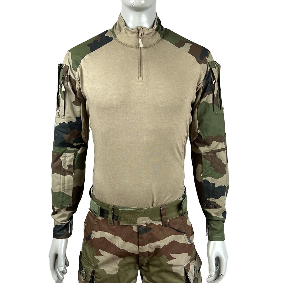 Chemise de combat UBAS Vigilant manches miniripstop polycoton 50/50 et coudes renforcés